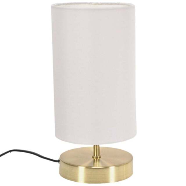 ValueLights Francis White Shade Gold Touch Table Lamp and Bulb - Size: 24.5 x 12 x 12cm - Wilko - image 1
