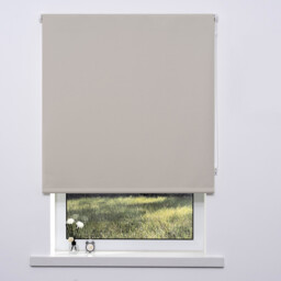 Plain Blackout Blinds - Almond/180cm - Wilko - thumbnail 1