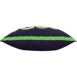 furn. Coral Snake Embroidered Cushion - Size: 50 x 30cm - Green - Wilko - thumbnail 5