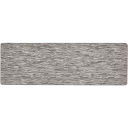 My Mat Silver Broken Stripe Stain Resistant Runner 67 x 200cm - Size: 67 x 200 x 2cm - grey - Wilko