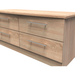 Crowndale Sherwood 4 Drawer Bardolino Oak Bed Box - Brown - Wilko - thumbnail 6