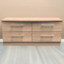 Crowndale Sherwood 4 Drawer Bardolino Oak Bed Box - Brown - Wilko - thumbnail 1