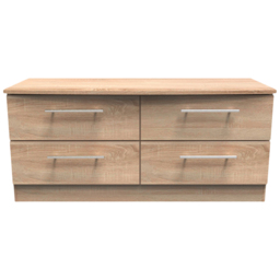 Crowndale Sherwood 4 Drawer Bardolino Oak Bed Box - Brown - Wilko - thumbnail 3