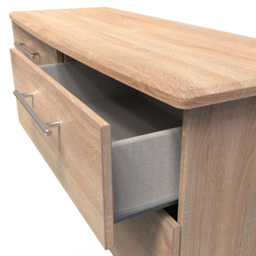 Crowndale Sherwood 4 Drawer Bardolino Oak Bed Box - Brown - Wilko - thumbnail 7