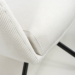 Polaris Set of 2 Corduroy White Swivel Chair - Shankar - Wilko - thumbnail 7