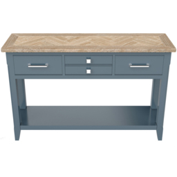 Baumhaus Signature 4 Drawer Single Shelf Blue Small Console Table - Wilko - thumbnail 4