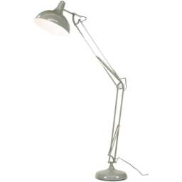 Pacific Lifestyle Alonzo Grey Metal Floor Lamp - Wilko