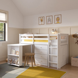 Flair Soban Shorty White Cabin Bed - Wilko - thumbnail 4