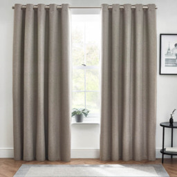 furn. Dawn Grey Thermal Blackout Eyelet Curtain 229 x 137cm - Size: W 137 x D 229cm - Wilko - thumbnail 6