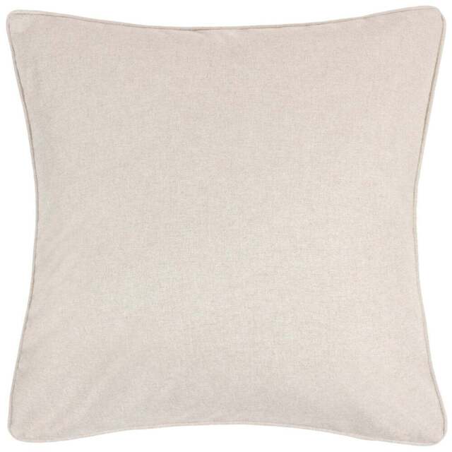 furn. Dakota Linen Tufted Cushion - Size: 45 x 45cm - Cream - Wilko - image 1