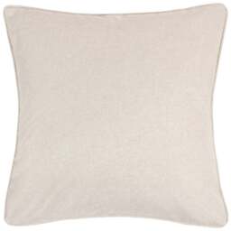furn. Dakota Linen Tufted Cushion - Size: 45 x 45cm - Cream - Wilko