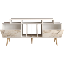 Decorotika Char White and White Marble TV Unit - Size: 70.8 x 160 x 35cm - Wilko - thumbnail 3