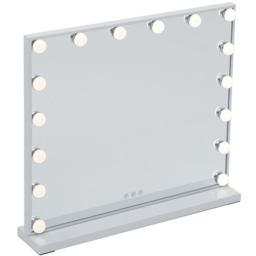 Living and Home LED White Makeup Vanity Mirror with Smart Sensor Screen - Size: 62 x 54.5cm - Wilko - thumbnail 4
