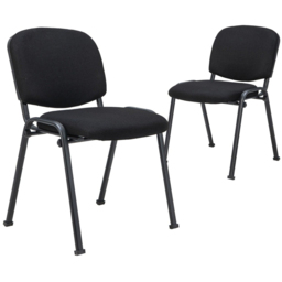 Costway Set of 2 Black Office Chair - Size: 73 x 60 x 49cm - Wilko - thumbnail 3