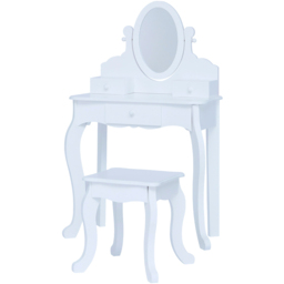 Teamson Kids Little Princess Rapunzel 3 Drawer White Medium Toy Vanity Set - Size: 99.1 x 32.0 x 63.0cm - Wilko - thumbnail 4