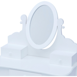 Teamson Kids Little Princess Rapunzel 3 Drawer White Medium Toy Vanity Set - Size: 99.1 x 32.0 x 63.0cm - Wilko - thumbnail 6