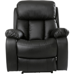 Furniture Online Chester Black Bonded Leather Electric Recliner Chair - Size: 108 x 97 x 92cm - Wilko - thumbnail 3