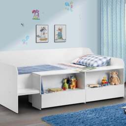 Julian Bowen Stella Pure White Low Sleeper - Size: Single - Wilko - thumbnail 1