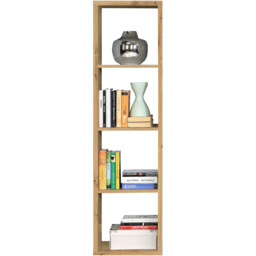 Florence Mauro 4 Shelf Artisan Oak Bookshelf - Brown - Wilko - thumbnail 7