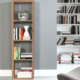 Florence Mauro 4 Shelf Artisan Oak Bookshelf - Brown - Wilko