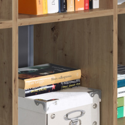 Florence Mauro 4 Shelf Artisan Oak Bookshelf - Brown - Wilko - thumbnail 5