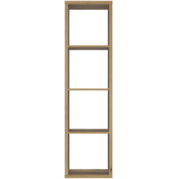 Florence Mauro 4 Shelf Artisan Oak Bookshelf - Brown - Wilko - thumbnail 4