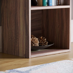 VIDA DESIGNS Oxford 2 Cube Walnut Bookcase - Size: 2 Shelf - Brown - Wilko - thumbnail 7