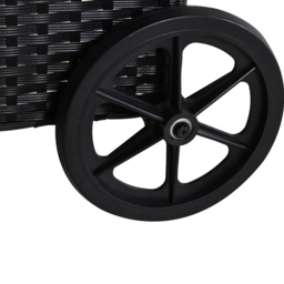 Outsunny Rattan Hammock Table Set Black - Size: 56 x 73 x 200cm - Wilko - thumbnail 4