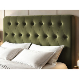 Flair Marley Double Green Velvet Ottoman Bed with Buttoned Headboard - Wilko - thumbnail 6