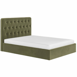 Flair Marley Double Green Velvet Ottoman Bed with Buttoned Headboard - Wilko - thumbnail 3
