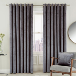 Helena Springfield Escala Lined Damson Curtains 229 x 183cm - Size: W 229 x D 183cm - Wilko - thumbnail 1