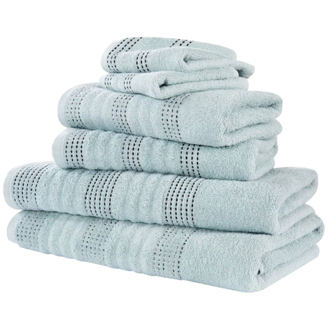 Rapport Home Spa Super Soft and Absorbent Cotton Duck Egg Face Towel - Size: 0.1 x 30 x 30cm - Green - Wilko - image 1