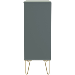 Crowndale 5 Drawer Reed Green Wide Chest of Drawers Ready Assembled - Wilko - thumbnail 5
