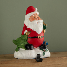 Premier Santa Design Christmas Stocking Hanger 13cm - Size: 17 x 15 x 8cm - Red - Wilko - thumbnail 6