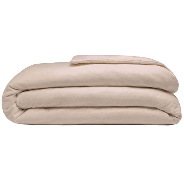 Serene Super King Size Cream Brushed Cotton Duvet Cover - Wilko - image 1