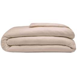 Serene Super King Size Cream Brushed Cotton Duvet Cover - Wilko
