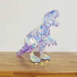 Crystal Effect Iridescent Dinosaur Light - Blue - Wilko - thumbnail 1
