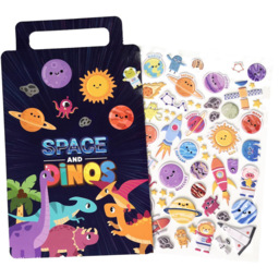 Walplus Lost in Space Double Sided Reusable Foam Window Sticker 52 Piece - Size: 0.3 x 30 x 55cm - Multi - Wilko - thumbnail 3