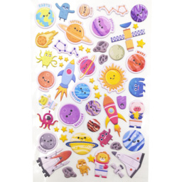 Walplus Lost in Space Double Sided Reusable Foam Window Sticker 52 Piece - Size: 0.3 x 30 x 55cm - Multi - Wilko - thumbnail 5