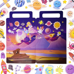 Walplus Lost in Space Double Sided Reusable Foam Window Sticker 52 Piece - Size: 0.3 x 30 x 55cm - Multi - Wilko - thumbnail 4