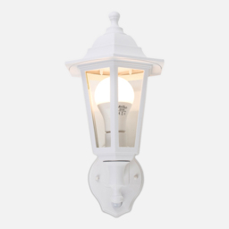 ValueLights Mayfair White Wall Lantern with PIR - Size: 35.5 x 17 x 21cm - Wilko - thumbnail 6