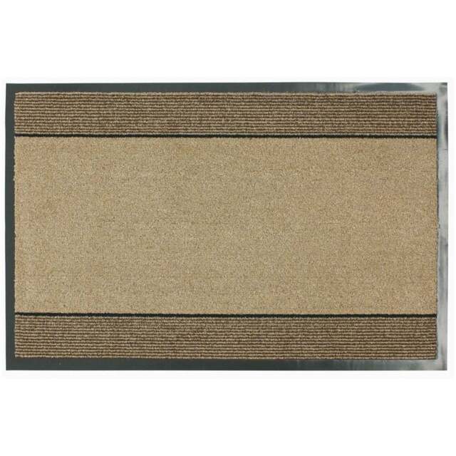 JVL Miracle Beige Barrier Door Mat 40 x 60cm - Cream - JVL Homewares - Wilko - image 1