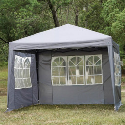 Gr8 Garden 3 x 3m Premium Grey Pop Up Gazebo Canopy Tent - Wilko - thumbnail 4