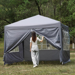 Gr8 Garden 3 x 3m Premium Grey Pop Up Gazebo Canopy Tent - Wilko - thumbnail 6