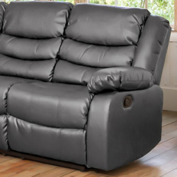 Brooklyn 5 Seater Grey Corner Manual Recliner Sofa - Artemis Home - Wilko - thumbnail 5