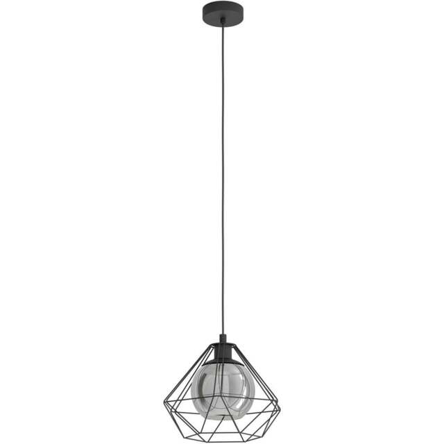 EGLO Vernham Black Geometric Pendant Light - Size: 32.5 x 32.5 x 110.0cm - Wilko - image 1
