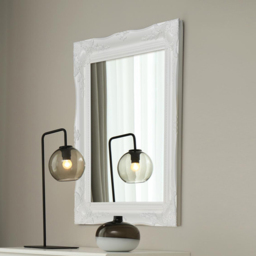 MirrorOutlet Hamilton White Shabby Chic Wall Mirror 66 x 56cm - Wilko - thumbnail 3