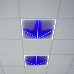 ENER-J 40W 6500K Cool White LED Frame Panel Light with Blue Arrow 600 x 600mm 2 Pack - Size: 65 x 4 x 65cm - Wilko - thumbnail 3