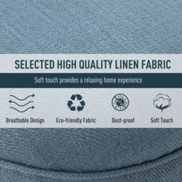 Portland Blue Tufted Accent Chair with Pillow - Size: Single - Wilko - thumbnail 6