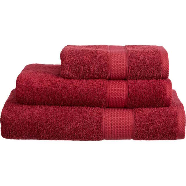 Imperial Hotel Quality Burgundy Combed Cotton Turkish Bath Mat - Size: 50 x 80 x 4cm - n/a - Wilko - image 1
